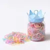 Elástico Pequeno para Meninas, Elástico de Cabelo Infantil de Alta Elasticidade sem Puxar o Cabelo, Tiara Fofa, Prendedor de Cabelo para Bebê, Elástico Descartável