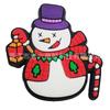 Pingentes de Sapato Boneco de Neve de Natal Acessórios para Sapato Clog Presente Decoração de Borracha Macia PVC Acessórios DIY Fivela Transfronteiriça