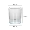 Copo de Vela Transfronteiriço Copo de Vela Espesso Simples Copo de Vidro Transparente para Aromaterapia Ornamentos de Fragrância para Casa Suporte de Vela para Ambiente