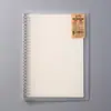 Cuaderno de Hojas Sueltas Engrosado, Cuaderno Espiralado, Cuaderno Sencillo con Rayas para Estudiantes, Bloc de Notas en Blanco con Cuadrícula, Cuaderno de Oficina