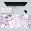 Mouse Pad de Anime Chaotianjiang Extra Grande Desenho Animado Bidimensional Pad para Teclado de Computador Lavável Antiderrapante Espesso Pad de Mesa para Meninas
