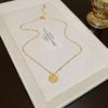 Collar de Cadena para Clavícula de Diseño Nicho Dulce y Elegante de Lujo Ligero Japonés y Coreano, Temperamento de Acero de Titanio que no se Desvanece, Accesorios de Collar para Mujer