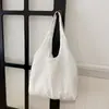 Bolso de Hombro Sencillo Estilo Coreano para Mujer 202026 Nuevo Primavera Gran Capacidad Estilo Bosque Color Sólido Artístico Casual Bolso Cubo
