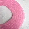 Nuevo Vidrio Imitación Jade Cuentas Sueltas Hielo Transparente Color Puro DIY Pulsera Collar Accesorios Accesorios de Joyería Fabricante Cabello Recto Cuentas Redondas