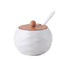 Pote de Sal de Cerâmica Pote Único de Óleo de Pimenta Doméstico Loja de Macarrão Pote de Sal Pote de Açúcar Pote de Glutamato Monossódico Amido Pimenta