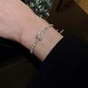 Pulsera geométrica de diamantes con sentido del diseño moderno estilo ins temperamento simple pulsera para novia celebridad de internet pulsera personalizada que combina con todo