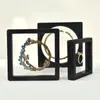 Caja de Exhibición de Película Pe Transparente Caja de Empaque Colgante Caja para Anillos Collares Joyería Pasador Insignia Caja de Regalo para Joyería