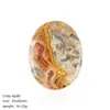 Piedra de Palma de Cristal Natural Personalizada Grabado Láser Texto Patrón Logotipo Material de Piedra Cruda Piedra de Poder para Aliviar la Tensión Soporte para Muestras