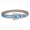 Cinto Feminino Totalmente Cravejado de Diamantes Amazon Cross-border Glitt Strass Inlaid Terno Feminino Selo Decorativo de Cintura Jeans com Couro