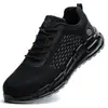 Zapatos de Seguridad para Trabajo de Cuero de Ultra Fibra para Cuatro Estaciones, Cómodos para Estar de Pie por Mucho Tiempo, Resistentes a Perforaciones, Puntera de Acero, Duraderos, Antideslizantes, Zapatos de Senderismo, Fabricante