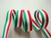 Suministro directo de fábrica cinta de 1-5 cm roja, blanca y verde cinta bandera italiana accesorios para ropa cinturón de dobladillo de poliéster