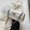 Nicho Moda pedra padrão bolsa pequena para mulheres 2024 novo high-grade francês stick bag all-match cadeia ombro bolsa mensageiro