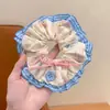 Elástico de Cabelo Doce com Laço de Renda para Meninas, Faixa para Coque, Acessório de Cabelo para Menininhas, Elástico para Rabo de Cavalo