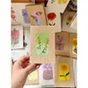 Flores reales flores prensadas tarjetas de felicitación de flores prensadas con tema de bosque, tarjetas de votos, tarjetas, regalos florales, marcapáginas, tarjetas de presentación, tarjetas de invitación y artículos decorativos