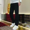 Moda Masculina Nova de Inverno Luxo Leve Casual Versátil Personalidade Minimalista Calças Casuais Tendência Masculina Estilosas Calças Casuais