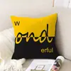 Almohada con logo personalizado a mapa promoción empresarial personalizada actividades regalo diy funda de almohada creativa exclusiva venta al por mayor