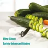 Chegada Nova da Amazon Faca Piranha em Forma de V Faca Decorativa para Frutas e Vegetais Fatiador com Padrão Serrilhado