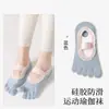 Calcetines de Yoga de Cinco Dedos para Mujer, Estilo Primavera y Otoño, Calcetines Profesionales Antideslizantes para Pilates de Dedos Divididos, Calcetines de Barco, Resistentes al Olor, Zhuji