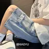 Marca de Moda de Verano Pantalones Cortos de Mezclilla para Hombre Pantalones Sueltos Pantalones de Media Pierna Delgados Pantalones Cortos de Trabajo para Jóvenes Venta al por Mayor