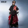 Roupa Infantil Moderna de Dança de Rua Hip-Hop Estilo Chinês Meninos Solta Fashionável Infantil Hip-Hop Cool e Bonito Roupa de Apresentação Estilo de Rua