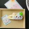 Lindo Pinza para el Cabello de Peluche Gato Kt Rojo Vino Dulce Corazón de Niña Pinza Bb Dibujo Animado Versátil Pinza para Flequillo Ins Pinza Popular