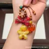 Cera de Abeja de Segunda Generación Varios Estilos Oso Bolsa de Queso Colgante Llavero DIY Exquisito Adorno de Joyería