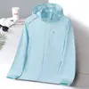 Ropa de Protección Solar de Alta Calidad para Parejas, Hombres y Mujeres, Chaqueta Ligera de Seda Helada Transpirable con Capucha para Verano, Protección UV para Exteriores