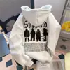 Sudadera con capucha gruesa de hip hop callejero europeo y americano para hombre, otoño e invierno, con ambiente de marea nacional estadounidense, para parejas, con forro polar grueso.