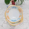 Plato Pequeño de Pétalo de Dibujos Animados de 4.5 pulgadas Plato Pequeño Cerámico para el Hogar Bol para Condimentos de Hot Pot Plato para Salsa de Ensalada de Frutas