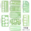 Amazon Juego de Plantillas de Plástico para Pintar DIY Estudiante Plantilla de Recorte para Pintar Mascota Diseño Arquitectónico Herramienta Circular