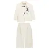 Novo Traje Tang Estilo Chinês para Meninos Outono/Inverno Novo Estilo Tendência Nacional Conjunto de Traje para Festa de Pagem, Apresentador, MC
