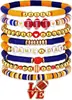 Pulsera de Arcilla Blanda Popular en Amazon Transfronterizo Set Pulsera Elástica de Amistad Venta Directa de Fábrica Venta al por Mayor Según Dibujos