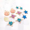 1 Dijes de Astronauta Estrella Luna Esmaltados de Aleación para Joyería DIY para Collar, Pulsera, Aretes