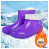 Botas de Lluvia de Peluche Fijas Zapatos Impermeables Botas de Agua Zapatos de Goma Tobillo Corto de Mujer Moda Cocina Cálido Antideslizante Zapatos de Trabajo