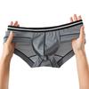 Nova roupa íntima de seda gelada masculina verão semitransparente confortável cuecas masculinas simples roupa íntima masculina atacado geração shorts