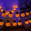 Led Transfronterizo Halloween Fiesta al Aire Libre Festival de Fantasmas Linterna de Calabaza Fantasma Calavera Araña Murciélago Guirnalda de Luces Decorativas