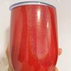 Venta Caliente de Amazon Taza de Huevo de 12oz Doble Capa Acero Inoxidable 304 Termo de Vacío Taza de Huevo en Forma de U de Plástico con Pintura en Spray