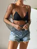 AYJ Fornecimento Transfronteiriço 2026 AliExpress INS Amazon Verão Malha Strass Camiseta Top Feminino Y112