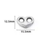 Conector de Doble Agujero en Forma de Corazón Acero Inoxidable Accesorios para Joyería DIY Collar Pulsera Moda Hecha a Mano Corazón Accesorios Exquisitos