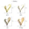 Nueva Aleación Japonesa Corazón Joyería para Uñas Arte de Uñas Metal Vintage Estilo Punk Corazón Torcido Corazón Líquido Decoración de Uñas