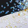 Popular en línea popular arte de uñas especial forma de diamante plano lujo ligero destello mágico diamante Aurora hielo transparente diamante para uñas de fototerapia joyería de diamante