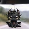 Transfronterizo Nuevo Lindo Dragón Negro Coche Colgante Espejo Retrovisor Llavero Colgante Decoración Hogar Fiesta Regalo