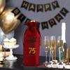 Bolsa de embalaje de vino tinto de lino de imitación de alta gama, bolsa de regalo para fiesta de cumpleaños, champán, bolsa con cordón, funda para botella de vino