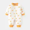 Mameluco Acolchado para Bebé, Calentito para Otoño e Invierno, Pelele Sin Costuras, Traje Delgado de Algodón Engrosado para Gatear, Ropa de Una Pieza para Niños