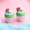 Nuevo llavero con pegatina para refrigerador de cupcakes de resina con comida grande, accesorios de bricolaje, mini adornos de cocina