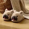 Nuevas Zapatillas de Algodón con Dibujos de Carlino Lindos para Mujer, Otoño/Invierno, para el Hogar, Interiores, con Felpa Extra Cálida, de Punta Cerrada