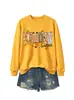 Jardín de infantes Amazon eBay moda europea versátil mujer retro otoño e invierno nueva sudadera