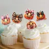Topo de bolo de decoração de Halloween transfronteiriço, abóbora fantasma decoração de atmosfera de festa de Halloween inserções de bolo de sobremesa