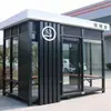 Cabina de Fumadores Móvil Personalizada para Exteriores Área de Fábrica Sala de Espera Cabina de Guardia de Acero Inoxidable Sala de Fumadores Pública
