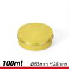 Caja Redonda de Aluminio Caja de Embalaje de Metal 100g Lata de Aluminio Empaque de Pastel de Té Pastel de Azúcar Lata de Ungüento Caja Pequeña de Aluminio en Stock